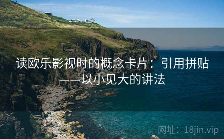 读欧乐影视时的概念卡片：引用拼贴——以小见大的讲法